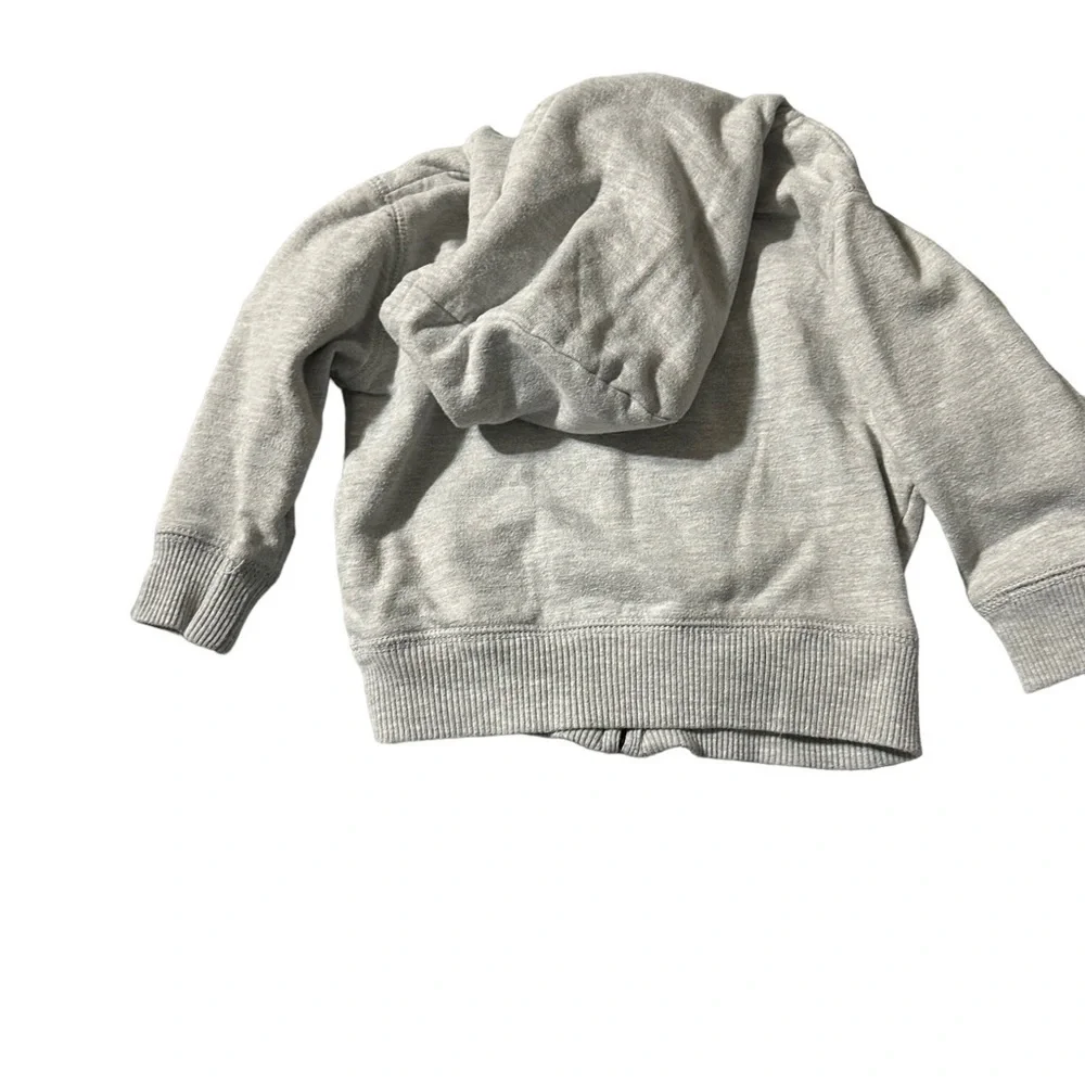 Gap toddler zip up grey hoodie size 18/24 months